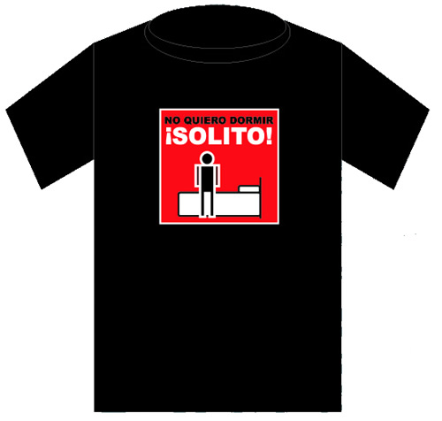 Playera Mueco No quiero dorrmir solito - Haz click en la imagen para cerrar la ventana